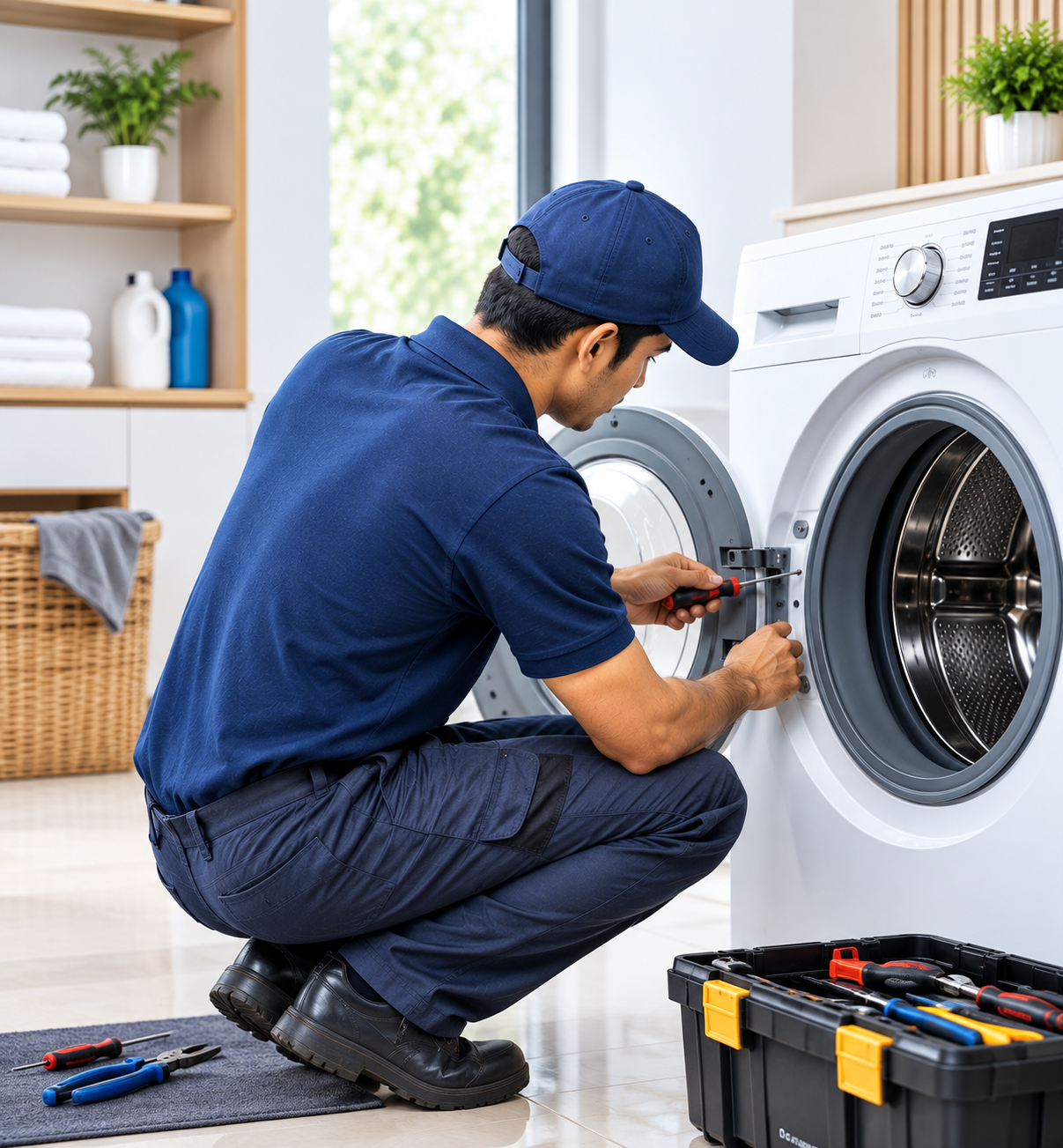 Smaart Appliance Care Technician Repairing Home Appliance